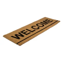 Northlight Natural Coir Outdoor Rectangular "Welcome" Doormat 16" X 48" -Home Improvement Store GUEST 9376ef27 2db1 4069 9b0b 28fc1fa847db