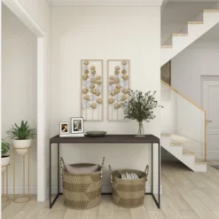 Metal Leaf Tall CutOut Wall Decor With Gold Frame Set Of 2 Gold - Olivia & May 25 Metal Leaf Tall CutOut Wall Decor With Gold Frame Set Of 2 Gold - Olivia & May -Home Improvement Store GUEST 9437a60f 4142 44c0 bcce 36736a092863