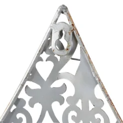 Metal Fleur De Lis Wall Decor With Perforated Details Brown - Olivia & May -Home Improvement Store GUEST 94553532 fb15 46d7 b0c6 1778e26a87db