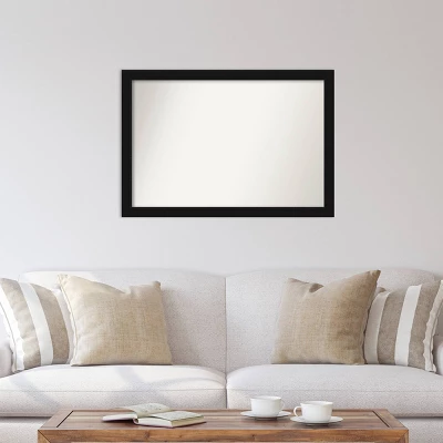 39" X 27" Non-Beveled Avon Black Wall Mirror - Amanti Art 6 39" X 27" Non-Beveled Avon Black Wall Mirror - Amanti Art - Image 4