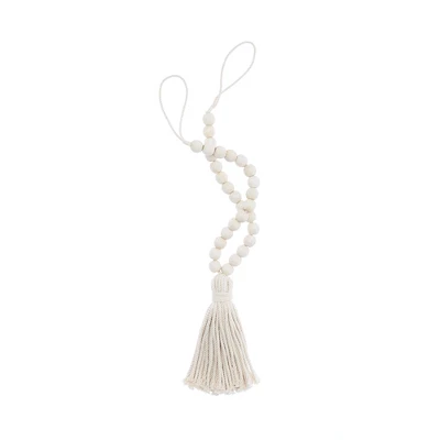 Nomad Decorative Wooden Fringe Tassel Window Curtain Tieback - Elrene Home Fashions 3 Nomad Decorative Wooden Fringe Tassel Window Curtain Tieback - Elrene Home Fashions