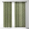 Wagner Campelo CONVESCOTE Green Single Panel Sheer Window Curtain - Deny Designs -Home Improvement Store GUEST 9859cfb7 19e1 41b2 a24c ca2ef1f47602