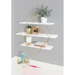30.5" X 31.75" Daxton Wood And Metal Wall Shelf White - Kate & Laurel All Things Decor 11 30.5" X 31.75" Daxton Wood And Metal Wall Shelf White - Kate & Laurel All Things Decor -Home Improvement Store GUEST 985bf8e2 36eb 4ee2 9dfa 04bc157b3ab1