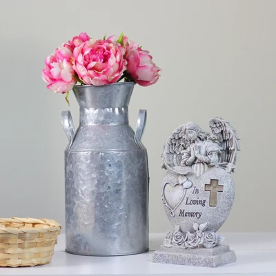 Northlight 10" Solar LED Lighted Praying Angel "In Loving Memory" Outdoor Garden Statue 3 Northlight 10" Solar LED Lighted Praying Angel "In Loving Memory" Outdoor Garden Statue