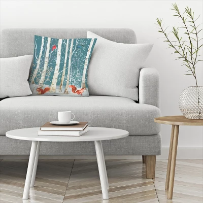 Forest Life I By Pi Holiday Collection - 20" X 14" Throw Pillow - Americanflat 4 Forest Life I By Pi Holiday Collection - 20" X 14" Throw Pillow - Americanflat - Image 2