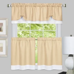 Collections Etc Darcy Two-tone Rod Pocket Café Curtain Tiers - 2 Piece Set 6 Collections Etc Darcy Two-tone Rod Pocket Café Curtain Tiers - 2 Piece Set -Home Improvement Store GUEST 9e5eaaf5 884e 4eb9 8ae9 b45939951602