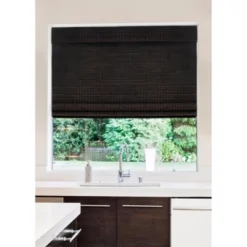 Radiance Newport 29-in Cordless Espresso Roman Shade -Home Improvement Store GUEST a0791525 db21 4244 a590 ff2fcc4e445d
