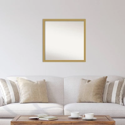 28" X 28" Non-Beveled Grace Brushed Gold Narrow Wall Mirror - Amanti Art 7 28" X 28" Non-Beveled Grace Brushed Gold Narrow Wall Mirror - Amanti Art - Image 5