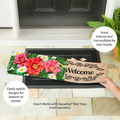 Evergreen Blooming Sassafras Indoor Outdoor Switch Doormat 1'10"x10" Multicolored 4 Evergreen Blooming Sassafras Indoor Outdoor Switch Doormat 1'10"x10" Multicolored - Image 2