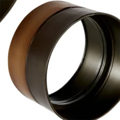 Contemporary Metal Wall Mirror Set Of 3 Dark Brown - Olivia & May -Home Improvement Store GUEST a26b6b55 71da 4498 8c36 b6044273ead4