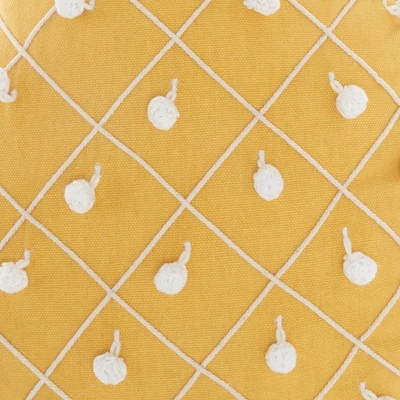 Plush Pineapple Throw Pillow Yellow - Mina Victory 6 Plush Pineapple Throw Pillow Yellow - Mina Victory - Image 4