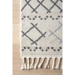 NuLOOM Alara Modern Trellis Tassel Area Rug -Home Improvement Store GUEST a669e05d d82e 4776 ad46 f94ffc5a0b56