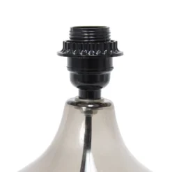 Glass Raindrop Table Lamp With Fabric Shade Smoke Gray - Simple Designs -Home Improvement Store GUEST ab248390 b6bb 4695 8a3a d8db54d8174b