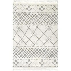 NuLOOM Alara Modern Trellis Tassel Area Rug -Home Improvement Store GUEST ad9c946e b11d 45e1 a6a6 a781db4411d0