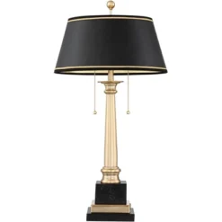 Barnes And Ivy Georgetown Traditional Desk Lamp 28 1/2" Tall Warm Brass With USB Charging Port Black Shade For Bedroom Living Room Bedside Office Kids 16 Barnes And Ivy Georgetown Traditional Desk Lamp 28 1/2" Tall Warm Brass With USB Charging Port Black Shade For Bedroom Living Room Bedside Office Kids -Home Improvement Store GUEST ae744be2 d7e5 4ce7 acb9 0a26a7ff6122