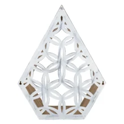 Floral Pattern Wall Shelf Wood & Metal - Foreside Home & Garden -Home Improvement Store GUEST ae759871 c4ab 4dba b50f 3cd42dfb3512