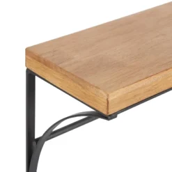 24" X 9" Ozias Shelf With Hooks Rustic Brown/Black - Kate & Laurel All Things Decor -Home Improvement Store GUEST b0cf4b7e f381 46a5 91e3 450a8b24d1e0