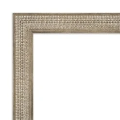 32" X 32" Non-Beveled Trellis Silver Wood Bathroom Wall Mirror - Amanti Art -Home Improvement Store GUEST b22aa5ee 917f 4924 8a17 44452714a0de