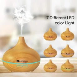 Dartwood Premium Ultrasonic Aroma Diffuser And Humidifier - Essential Oil And Mist Vaporizer With 7 LED Lighting Modes & 4 Timers (300ml) -Home Improvement Store GUEST b36675d5 8341 4dec b9ba 307a1d643c34