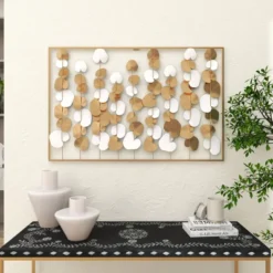 Modern Ornamental Wall Decor Gold - Olivia & May -Home Improvement Store GUEST b36d5a82 c9b1 422f a126 61ee3adca432