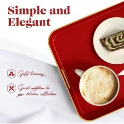 American Atelier Square Tray With Gold Trimming & Handles -Home Improvement Store GUEST b4ffbdd1 09a7 47f6 94f2 ae652615b2cd