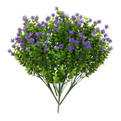 Bright Creations 6 Bundles Purple Artificial Flowers With 2 Cone Vases, Faux Fake Plant For Cemetery, Outdoor Decor (8.6 X 13 In) -Home Improvement Store GUEST b7a96e29 f404 4f17 9181 09ed0c6cba67