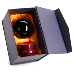 [Juvale] Juvale Small Black Obsidian Sphere, Decorative Crystal Ball With Stand For Meditation, Healing, Feng Shui, 80mm/3.1 In -Home Improvement Store GUEST b8b9b069 551c 4122 bade 9c5a735714f6