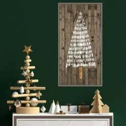 14" X 26" Wooded Whimsy II Tree By Grace Popp Framed Canvas Wall Art - Amanti Art -Home Improvement Store GUEST bbca3c9e 40da 4a0d a55e 18547a75202b