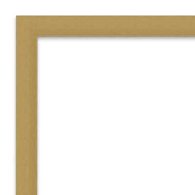 28" X 28" Non-Beveled Grace Brushed Gold Narrow Wall Mirror - Amanti Art 4 28" X 28" Non-Beveled Grace Brushed Gold Narrow Wall Mirror - Amanti Art - Image 2