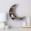 Wooden Moon Shelf, Rustic Wall Home Decor, Crystal Holder For Stones Display And Essential Oils (13 X 13 X 2 In) 2 Wooden Moon Shelf, Rustic Wall Home Decor, Crystal Holder For Stones Display And Essential Oils (13 X 13 X 2 In) -Home Improvement Store GUEST bdb70e82 1b68 415b 931e 1251681bade0
