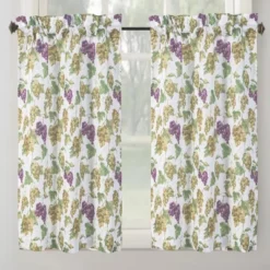 RT Designer's Collection Tribeca Grapes Printed Slub 3 Pieces Kitchen Curtain Includes 1 Valance 52" X 18" And 2 Tiers 26" X 36" Each Multi Color 6 RT Designer's Collection Tribeca Grapes Printed Slub 3 Pieces Kitchen Curtain Includes 1 Valance 52" X 18" And 2 Tiers 26" X 36" Each Multi Color -Home Improvement Store GUEST bf8f53fd db22 4f77 bf94 45c9acbfe56d