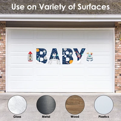 Big Dot Of Happiness Blast Off To Outer Space - Peel And Stick Rocket Ship Baby Shower Standard Banner Wall Decals - Baby 4 Big Dot Of Happiness Blast Off To Outer Space - Peel And Stick Rocket Ship Baby Shower Standard Banner Wall Decals - Baby - Image 2