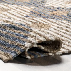 NuLOOM Hand Braided Marla Denim And Jute Diamonds Area Rug -Home Improvement Store GUEST c0e7c607 19b3 4e7e bda9 4cb5041c1b06
