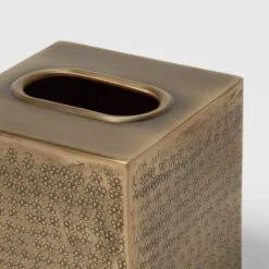 Hammered Metal Tissue Cover Brass - Threshold™ -Home Improvement Store GUEST c3001f15 eaf8 42c3 ad92 b458ac94f074