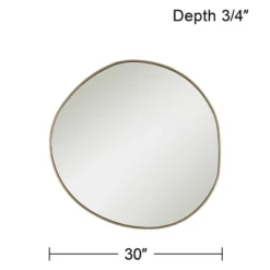 Possini Euro Design Rorschach Uneven Round Vanity Wall Mirror Modern Champagne Frame 30" Wide For Bathroom Bedroom Living Room Office Entryway House 13 Possini Euro Design Rorschach Uneven Round Vanity Wall Mirror Modern Champagne Frame 30" Wide For Bathroom Bedroom Living Room Office Entryway House -Home Improvement Store GUEST c445770b ab15 4065 80ad e7a6a8e27c3e