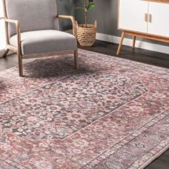 NuLOOM Darcey Machine Washable Traditional Floral Medallion Area Rug -Home Improvement Store GUEST c4ea169b c5ef 4a6c 8da0 6dc4d1d99593