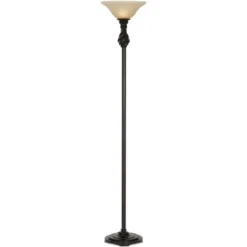 Regency Hill Traditional Torchiere Floor Lamp 70" Tall Hand Applied Black Bronze Swirl Font Amber Glass Shade For Living Room Uplight 13 Regency Hill Traditional Torchiere Floor Lamp 70" Tall Hand Applied Black Bronze Swirl Font Amber Glass Shade For Living Room Uplight -Home Improvement Store GUEST ca312334 f010 4bee a89c 16ca7017d8c2