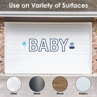 Big Dot Of Happiness It's A Boy - Peel And Stick Blue Baby Shower Standard Banner Wall Decals - Baby 4 Big Dot Of Happiness It's A Boy - Peel And Stick Blue Baby Shower Standard Banner Wall Decals - Baby - Image 2