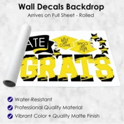 Big Dot Of Happiness Yellow Graduation Party Photo Backdrop - Wall Decals -Home Improvement Store GUEST cd023466 5bb0 4068 a00a 860f10adef81