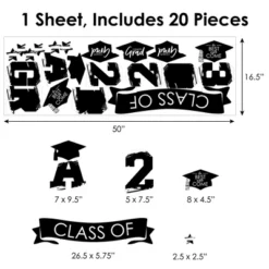 Big Dot Of Happiness Black And White Class Of 2023 Graduation Party Wall Decals Set Of 20 -Home Improvement Store GUEST cd17d501 61c2 4b5e b6ac 25b8574b74bb