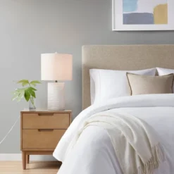 Crewe Textured Resin Table Lamp (Includes LED Light Bulb) White - 510 Design 11 Crewe Textured Resin Table Lamp (Includes LED Light Bulb) White - 510 Design -Home Improvement Store GUEST ceb41096 f3fe 4b93 9ab8 9c0eefda7877