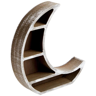 Farmlyn Creek Wooden Crescent Moon Shelf For Oils, Crystals, Healing Stones, 10 X 10.2 X 2 In 9 Farmlyn Creek Wooden Crescent Moon Shelf For Oils, Crystals, Healing Stones, 10 X 10.2 X 2 In - Image 7