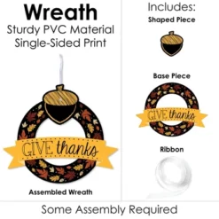 Big Dot Of Happiness Give Thanks - Outdoor Thanksgiving Party Decor - Front Door Wreath -Home Improvement Store GUEST d201dd88 c494 4af2 a1b8 9d9677797f08