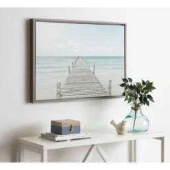 23" X 33" Sylvie Wooden Pier Framed Canvas By Amy Peterson Gray - Kate And Laurel 10 23" X 33" Sylvie Wooden Pier Framed Canvas By Amy Peterson Gray - Kate And Laurel -Home Improvement Store GUEST d33b6c31 444d 4e40 9a8f 3960f2ef0b99