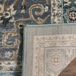 2'3"x12' Medallion Loomed Runner Rug Teal/Gray - Safavieh -Home Improvement Store GUEST d42edff1 47d7 4c6b 8d5a 9108769097cb