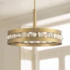 Stiffel Artyom Warm Gold Ring Pendant Chandelier 21 1/2" Wide Modern Clear Crystal Balls 4-Light Fixture For Dining Room House Foyer Kitchen Island -Home Improvement Store GUEST d4a83e89 d2ef 4360 b04b 0badef505669