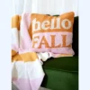 Shiraleah "Hello Fall" Pink And Orange Decorative Pillow -Home Improvement Store GUEST d4b5fda1 8fb4 4281 903e 60d4223fe3b4