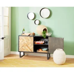 Contemporary Metal Wall Mirror Set Of 3 Dark Brown - Olivia & May -Home Improvement Store GUEST d7857cbc 6afc 4795 bd82 be43f90be851