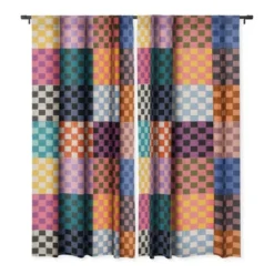 Schatzi Brown Alice Check Multi 84" X 50" Single Panel Blackout Window Curtain - Deny Designs 7 Schatzi Brown Alice Check Multi 84" X 50" Single Panel Blackout Window Curtain - Deny Designs -Home Improvement Store GUEST d95995c0 2e1a 4d54 85db a80c362dc829