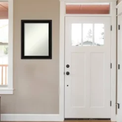 22" X 28" Non-Beveled Corded Black Wall Mirror - Amanti Art -Home Improvement Store GUEST da918248 391e 4192 9de5 a964e9a43eba